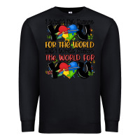 Black ı would not change you autism Premium Sweatshirt - MaliasSmallBusiness
