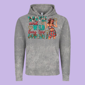 Wanted And Wild Long Live Cowgirls Vintage Hoodie Designed By Texasbilliewilder
