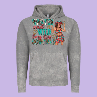 Wanted And Wild Long Live Cowgirls Vintage Hoodie Designed By Texasbilliewilder