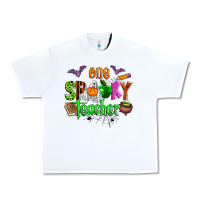 White one spooky teacher Urban Heavy Tee - Zillion Design Studio