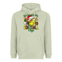 Matcha Santa's Favorite Softball player Heavyweight Hoodie - NancyCooperArtShop