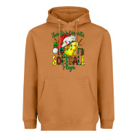 Meerkat Santa's Favorite Softball player Heavyweight Hoodie - NancyCooperArtShop