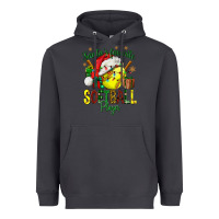 Smoke Santa's Favorite Softball player Heavyweight Hoodie - NancyCooperArtShop
