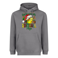 Storm Santa's Favorite Softball player Heavyweight Hoodie - NancyCooperArtShop
