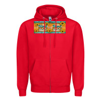 Red Blessed mama Zipper Hoodie - Artiststas