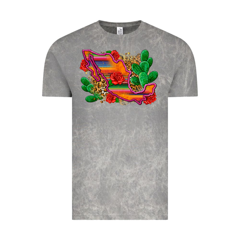 Mexico Map Vintage Tee by Zillion Design Studio | Teevron