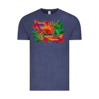 Vintage Denim mexico map Vintage Tee - Zillion Design Studio