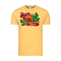 Vintage Mustard mexico map Vintage Tee - Zillion Design Studio
