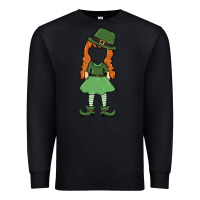 Black leprechaun girl faceless Premium Sweatshirt - MaliasSmallBusiness