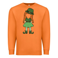 Carrot leprechaun girl faceless Premium Sweatshirt - MaliasSmallBusiness