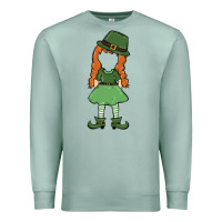 Seafoam leprechaun girl faceless Premium Sweatshirt - MaliasSmallBusiness