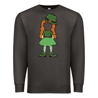 Smoke leprechaun girl faceless Premium Sweatshirt - MaliasSmallBusiness