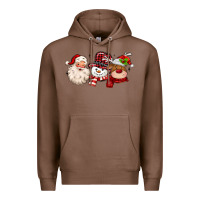 Chestnut santa snowman reindeer Premium Hoodie - MaliasSmallBusiness
