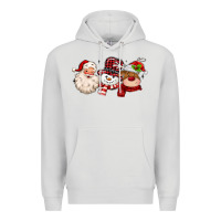 Dove Grey santa snowman reindeer Premium Hoodie - MaliasSmallBusiness