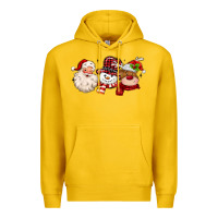 Lemon santa snowman reindeer Premium Hoodie - MaliasSmallBusiness