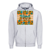 Heather Grey Blessed mama Zipper Hoodie - Artiststas