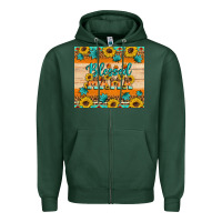 Sports Green Blessed mama Zipper Hoodie - Artiststas