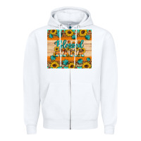 White Blessed mama Zipper Hoodie - Artiststas