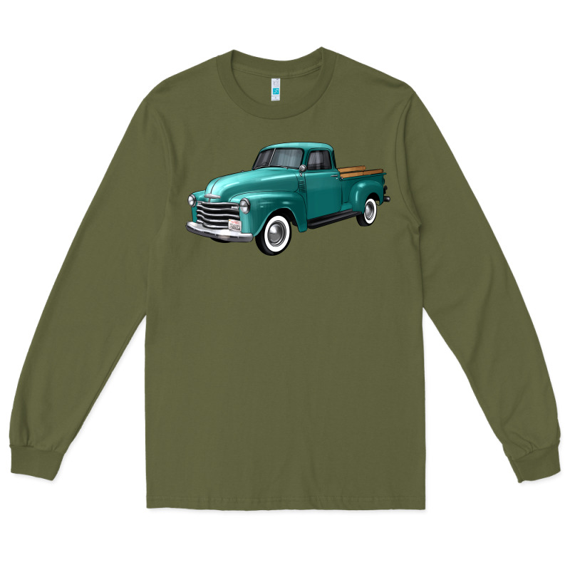 Western Truck Left 34 View Long Sleeve Tee by FaDigitalArtStudio | Teevron