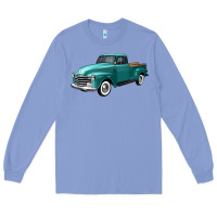 Colony Blue western truck left 34 view Long Sleeve Tee - FaDigitalArtStudio