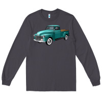 Smoke western truck left 34 view Long Sleeve Tee - FaDigitalArtStudio