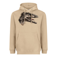 Mushroom Deinonychus Face Heavyweight Hoodie - LillyAllenDesigns
