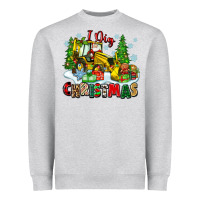 Heather Grey i dig christmas Heavyweight Sweatshirt - Zillion Design Studio