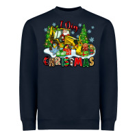 Navy i dig christmas Heavyweight Sweatshirt - Zillion Design Studio