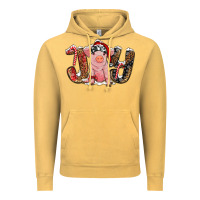 Vintage Mustard Christmas Joy With Pig Vintage Hoodie - RanaPortraitStore