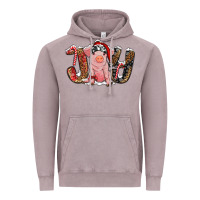 Vintage Zinc Christmas Joy With Pig Vintage Hoodie - RanaPortraitStore