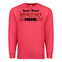 Cardinal loud and proud baseball mama Premium Sweatshirt - MaliasSmallBusiness