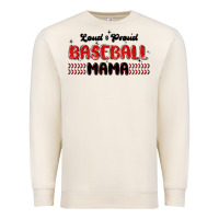 Sandshell loud and proud baseball mama Premium Sweatshirt - MaliasSmallBusiness
