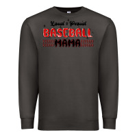 Smoke loud and proud baseball mama Premium Sweatshirt - MaliasSmallBusiness