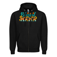 Black Blessed Mama Zipper Hoodie - Artiststas