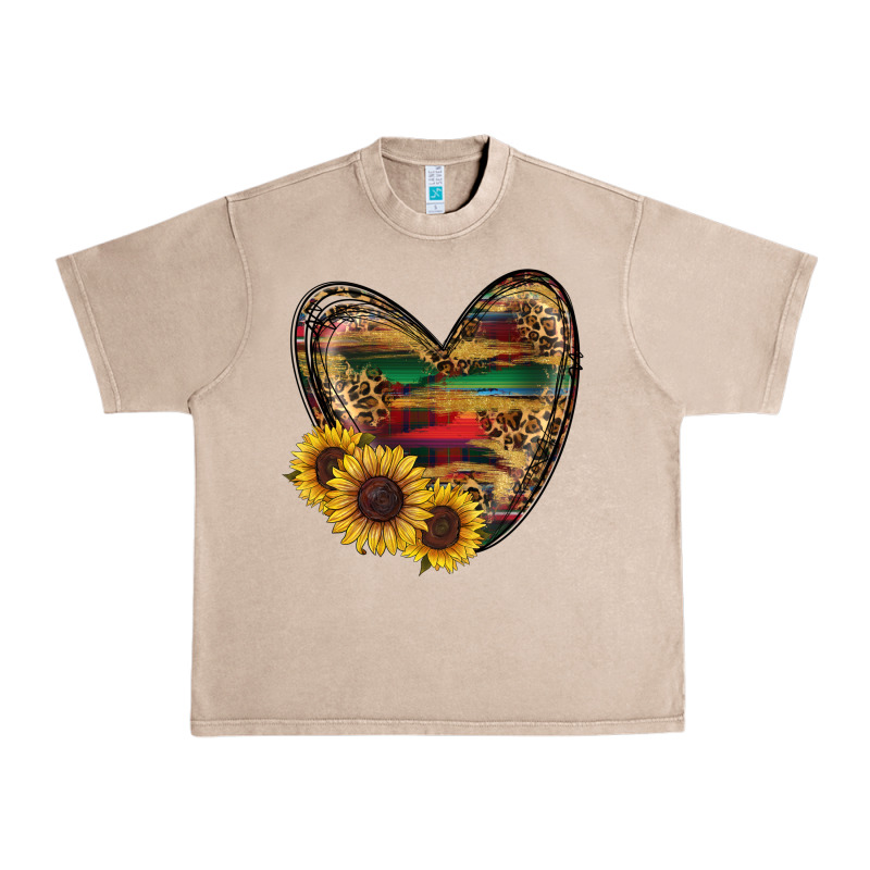 Western Sunflowers Heart Urban Heavy Tee by RanaPortraitStore | Teevron
