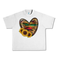 Lunar Rock western sunflowers heart Urban Heavy Tee - RanaPortraitStore