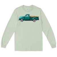 Matcha western truck left side view Long Sleeve Tee - FaDigitalArtStudio