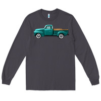 Smoke western truck left side view Long Sleeve Tee - FaDigitalArtStudio