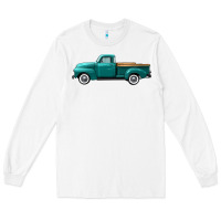 White western truck left side view Long Sleeve Tee - FaDigitalArtStudio