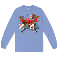 Colony Blue ballpark mama Long Sleeve Tee - AdoDesignShop