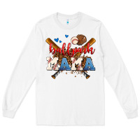 White ballpark mama Long Sleeve Tee - AdoDesignShop