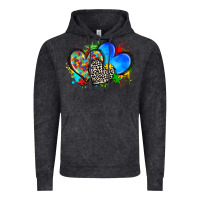 Vintage Black autism hearts Vintage Hoodie - Zillion Design Studio