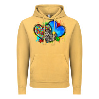 Vintage Mustard autism hearts Vintage Hoodie - Zillion Design Studio