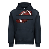 Navy football name frame Urban Hoodie - BarkalooDesign