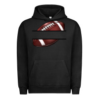 Pigment Black football name frame Urban Hoodie - BarkalooDesign