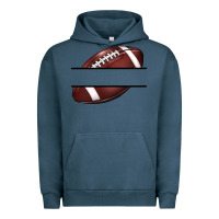 Pigment Midnight Navy football name frame Urban Hoodie - BarkalooDesign
