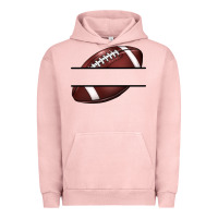 Pigment Salmon football name frame Urban Hoodie - BarkalooDesign