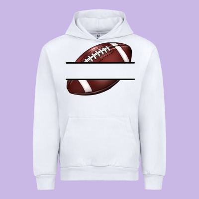 Football Name Frame Urban Hoodie Designed By Barkaloodesign