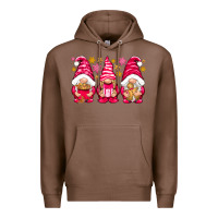 Chestnut Pink Christmas gnomes Premium Hoodie - NancyCooperArtShop