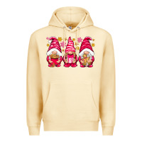 Pina Colada Pink Christmas gnomes Premium Hoodie - NancyCooperArtShop